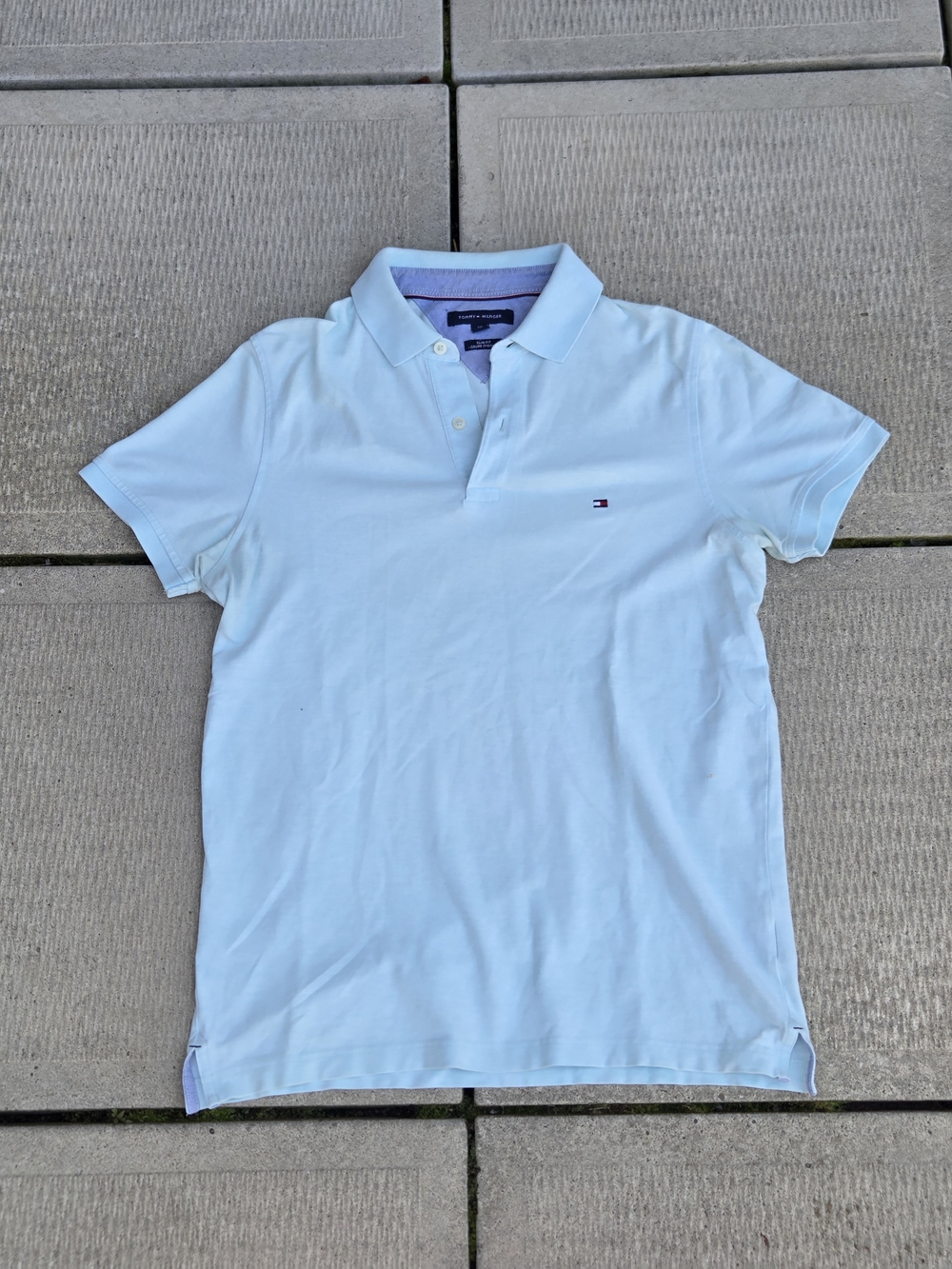Tommy Hilfiger Pale Blue Men's Polo Shirt